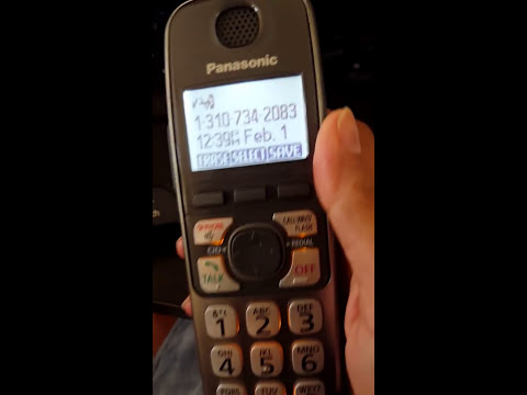 How to block and unblock a phone number on a Panasonic handset and Out of area, Private caller