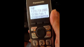 How to block and unblock a phone number on a Panasonic handset and Out of area, Private caller