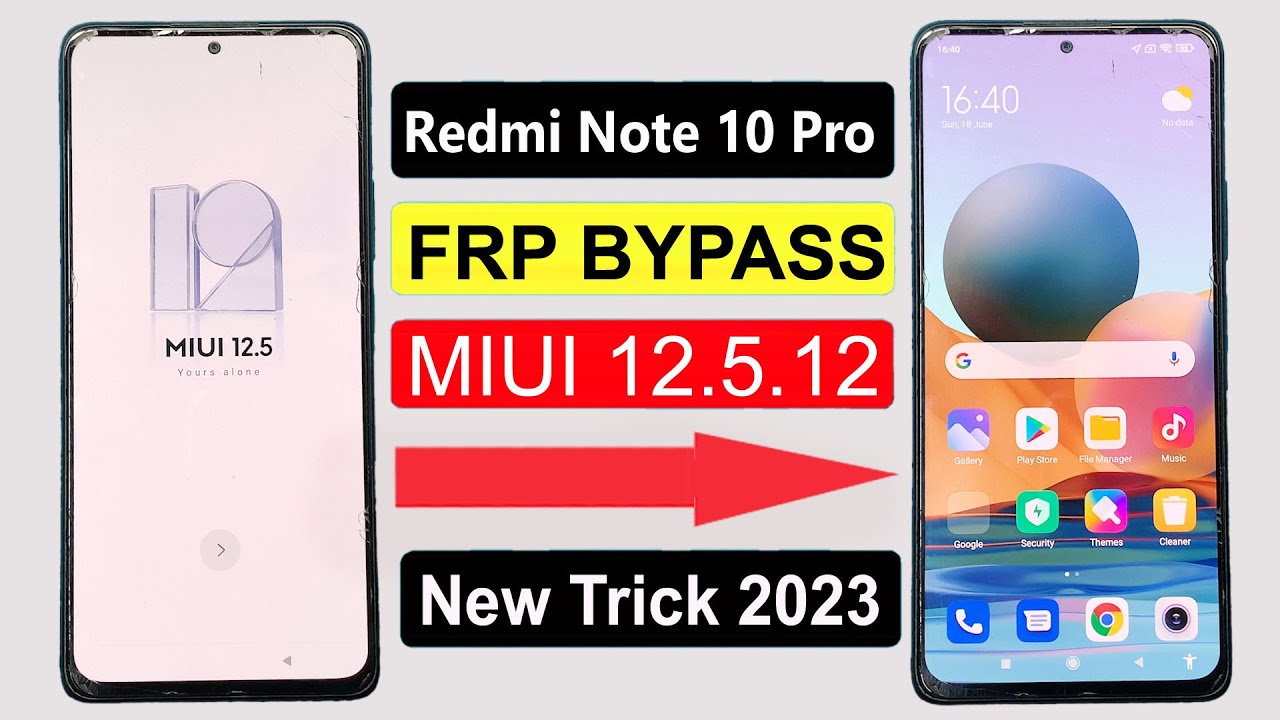 Redmi Note 10 Pro Frp Bypass | Miui 12.5.12 Update | Redmi Note 10 Pro M2101K6G Google Lock Bypass