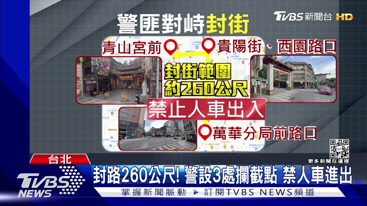 艋舺槍響！警匪街頭槍戰　槍手挾持威嚇