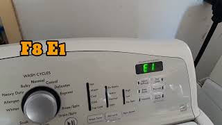 Kenmore Washer Not Agitating (F8E1 Error Code)