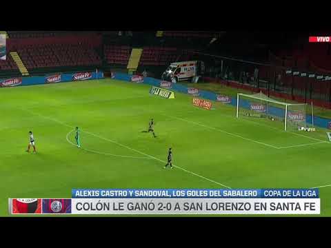 Colón 2 - San Lorenzo 0 (Gol de Tomás Sandoval)