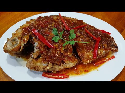 CÁ DIÊU HỒNG CHIÊN SỐT NƯỚC MẮM TỎI ỚT - Cách làm nhanh rất dễ nấu tại nhà |Nhamtran FV