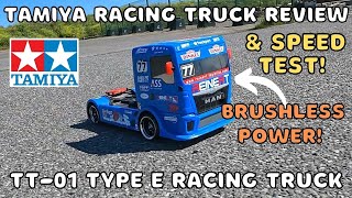 Tamiya TT-01 Racing Truck Review and Speed Test. Man TGS Brushless RC Truck TT-01 Type E
