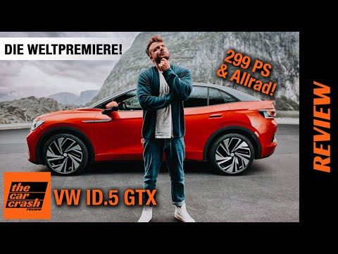 VW ID.5 GTX im Test (2022) Weltpremiere des Elektro SUV-Coupé mit 299 PS & Allrad! ♥️ Review | Preis