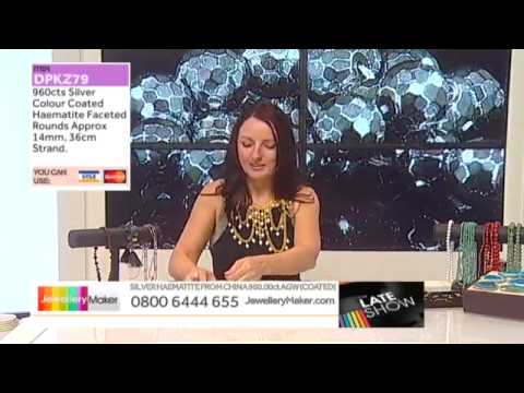 Gold and Copper Colour Hair Clips on the JewelleryMaker Late Show 16/8/15