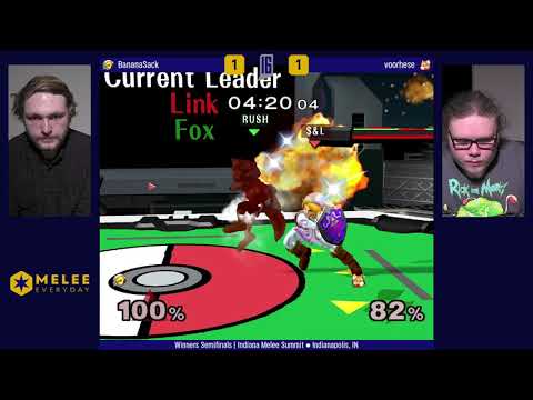 Indiana Melee Summit 2019 - BananaSack (Link) vs voorhese (Fox) - Winners Semifinals