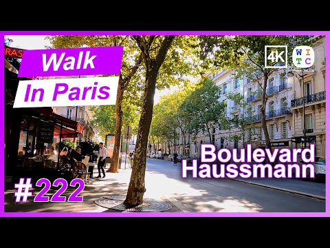 Boulevard Haussmann, Paris, France | Walk In Paris