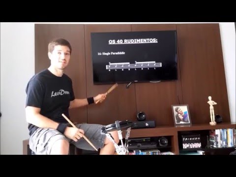 Os 40 Rudimentos - #16 - Single Paradiddle