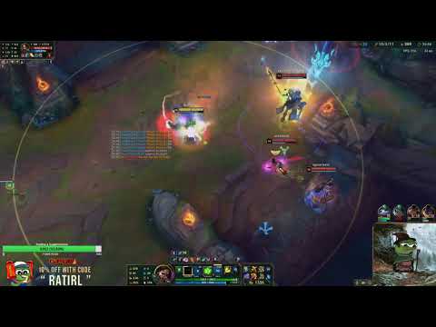 2v5 PENTAKILL Rato + Yuumi o duo bot mais ROUBADO do mid/late game