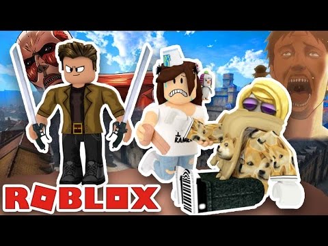 ATTACK ON TITAN IN ROBLOX!  | EPIC FIGHT FOR SURVIVAL!
