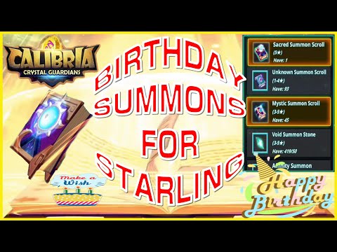 Birthday summons for starling a viewer 1 sacred 44 mystics (calibria: crystal guardians)