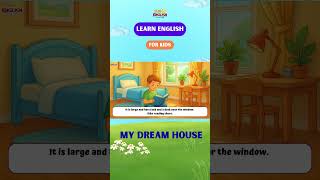 🏠 My Dream House ✨ | English Speaking Practice for Kids | House Vocabulary & Rooms 🛏️🌊