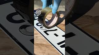 Download lagu Tape and Spray Paint Restore a Number Plate Instantly! #tricks #painting mp3