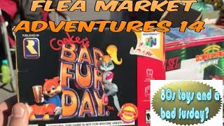 FLEAMARKET ADVENTURES 14- 80s toys and a bad fur day?