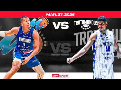 EN VIVO | Marinos de Anzoátegui vs. Trotamundos de Carabobo (27/03) | SPB | Temporada 2026