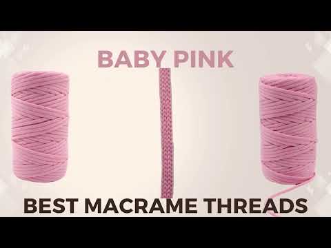 Baby Pink Round Macrame Crochet Thread