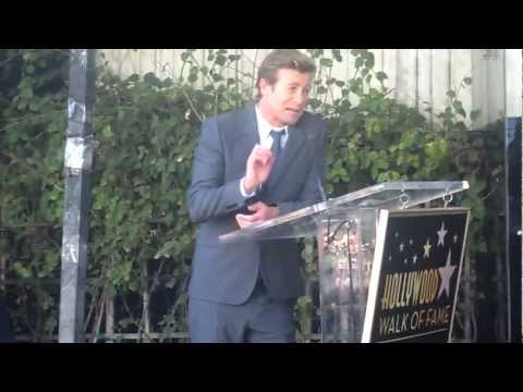 simon bakers speech at his star ceremony in hollywood 2 14 13
