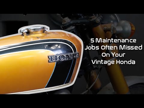 5 Small Maintenance Jobs Often Missed On Your Vintage Honda Motorcycle