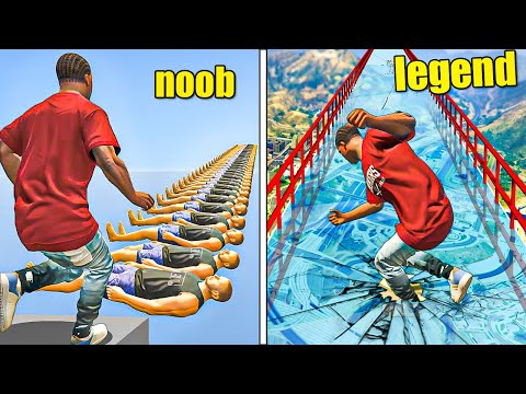 Crossing the most dangerous bridge in GTA 5