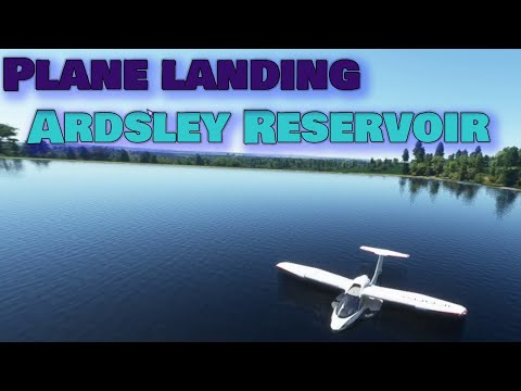 Sea Plane Lands on Ardsley Reservoir