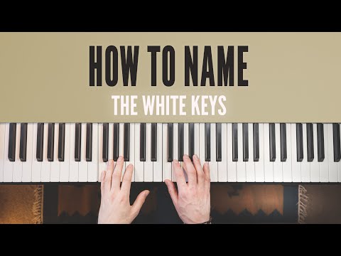 How to name the white notes on piano