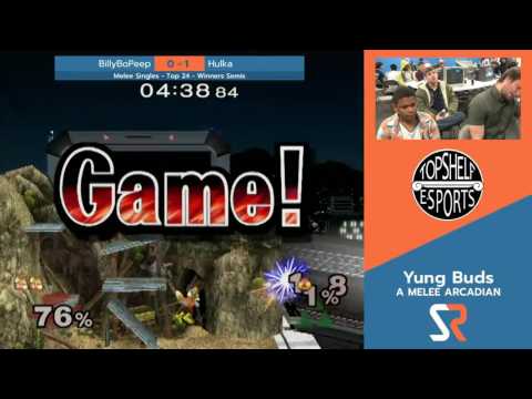 Yung Buds - BillyBoPeep (Fox) vs Hulka (Sheik) - SSBM Winners Semis