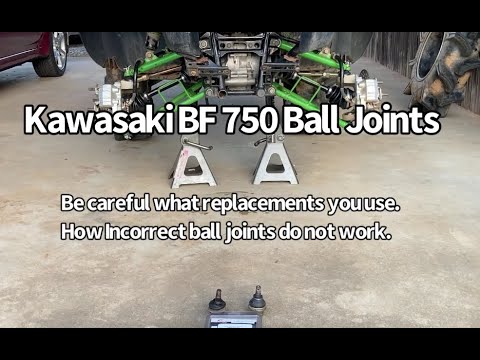 Brute Force 750 Ball Joints : Be careful what replacements you use.
