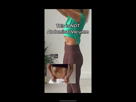 IMPORTANT ! Please know the difference between #abdominal vacuum and Corset Ab exercise! #postpartum