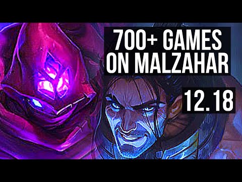 MALZAHAR vs SYLAS (MID) | 3.8M mastery, 6/2/12, 700+ games | EUW Master | 12.18
