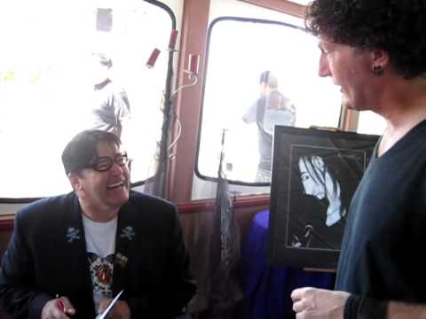 Thumbnail for Jack Grisham (singer, TSOL, signing my copy of his memoir "An American Demon" by T.S.O.L., Eric Singer, Jack Grisham