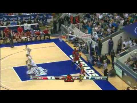BYU vs UNLV recap Feb 5, 2011 Tre Von Willis GETS JIMMERED!! AGAIN!!!