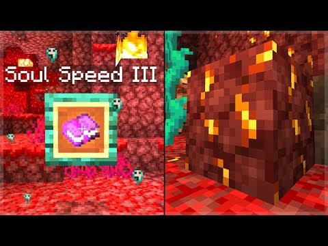 NETHER GOLD ORE ADDED! + Soul Speed III Ghosts Enchantment (Minecraft 1.16 Nether Update)