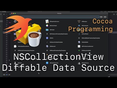 Cocoa Programming L70 - NSCollectionView Diffable Data Source