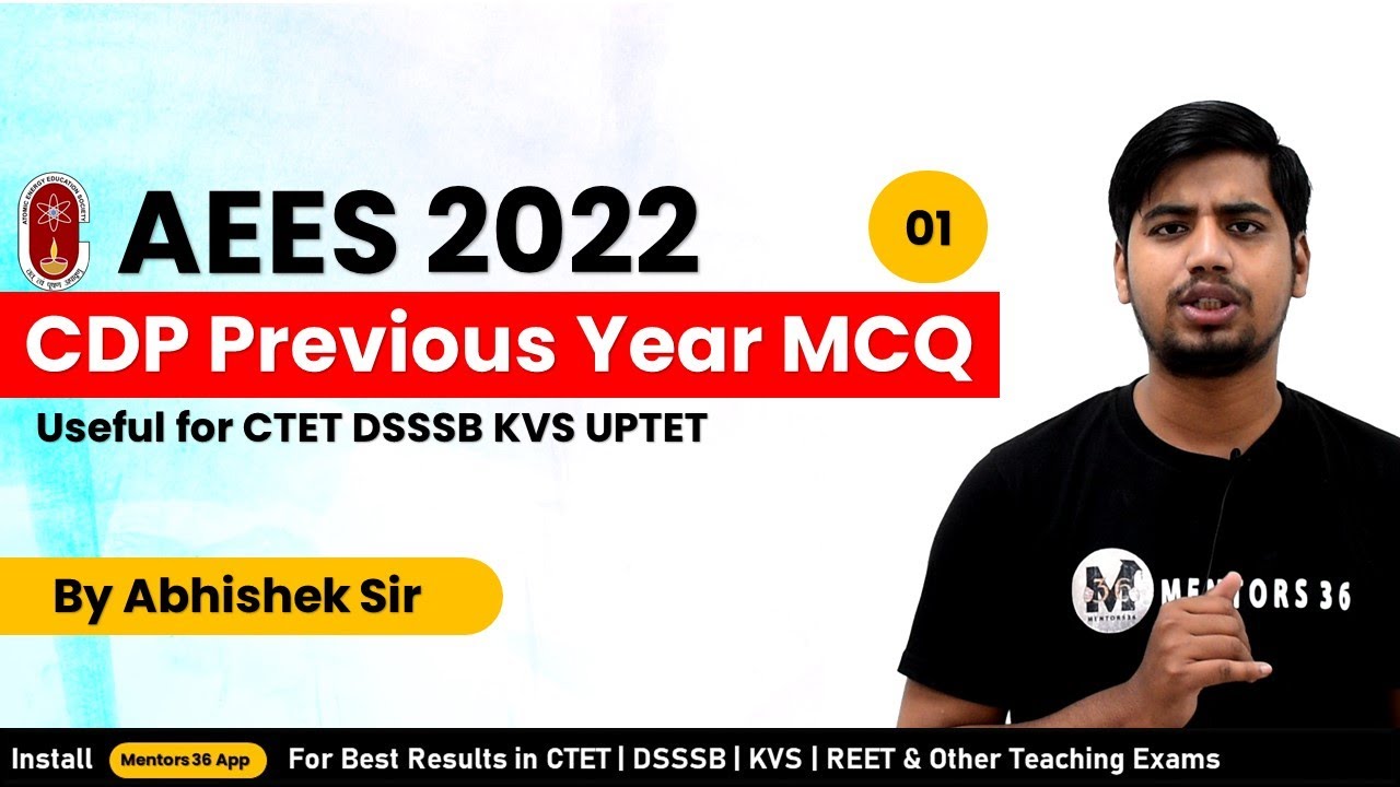 Watch video CDP Questions Asked in AEES 2019 - AEES 2022 by Abhishek Sir | AEES Previous Year Question Now CDP Questions Asked in AEES 2019 - AEES 2022 by Abhishek Sir | AEES Previous Year Question