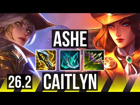 ASHE & Blitzcrank vs CAITLYN & Senna (ADC) | Good KDA: 15/2/7 | EUNE Grandmaster | 26.2