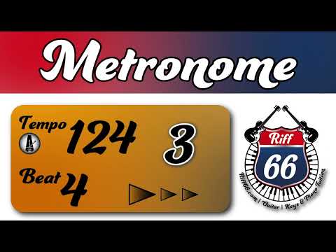 124 BPM | 1 Minute Metronome | Music Practice Metronomes