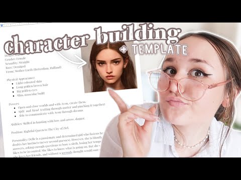 HOW TO CREATE CHARACTERS // tips for character profile for your book //  free template