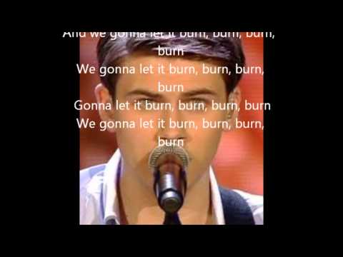 Haris Alagic - Burn (Cover) Official Lyrics Video (Winner Xfactor The Netherlands 2013)