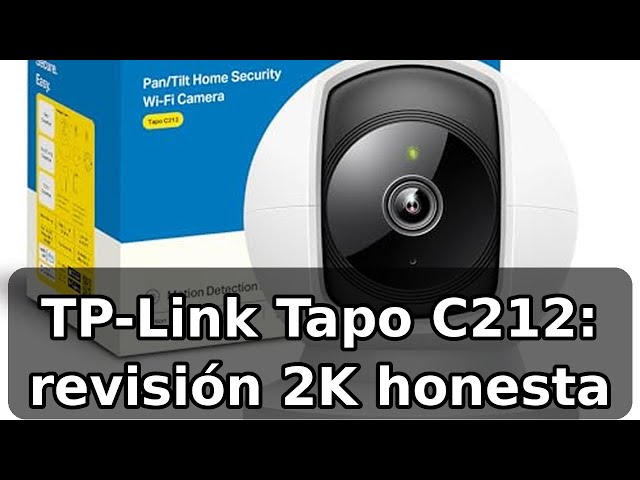 Vídeo relacionado con Tapo C212 - Camara Vigilancia Wi-Fi/Ethernet Interior, 2K(3MP), Visión Nocturna, Soporta Tarjeta SD hasta 512 GB, Detección de Movimiento, Control Remoto, Compatible con Alexa