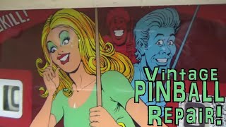 Gottlieb's 1974 E.M. Big SHOT Pinball Machine Repair - One Little Switch To Mess It All Up!