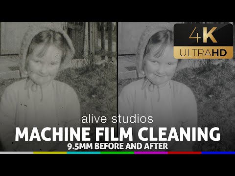 9.5mm Cine Film cleaning before and after (remastered in 2022)