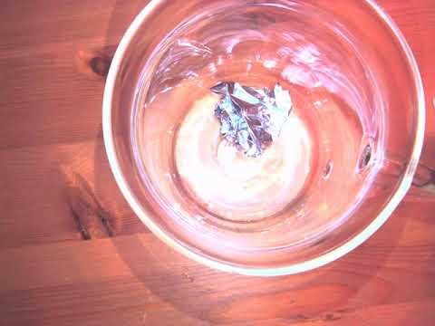 Part of a video titled vinegar and aluminum foil demo0001 - YouTube