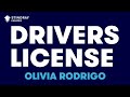 Olivia Rodrigo - drivers license (Karaoke With Lyrics)