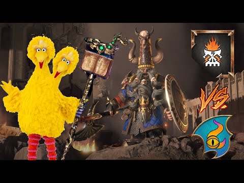 ZHATAN APPEARS! Chaos Dwarfs vs Tzeentch - Total War Warhammer 3