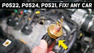 Code P0522 P0524 P0521 Oil Pressure Sensor Switch 1