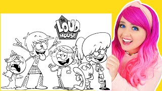Coloring The Loud House Coloring Pages | Lincoln, Lily, Luna, Lynn, Lisa &amp; Lola