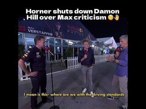 Horner Shuts Down Damon Hill for Max Criticism. #f1 #formula1