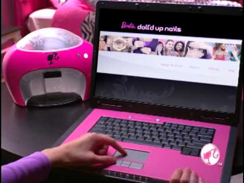 2009 Barbie Doll'd Up Nails B-Nails Digital Nail Printer Commercial Video