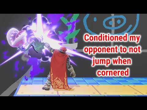 Conditioned my opponent to not jump when cornered